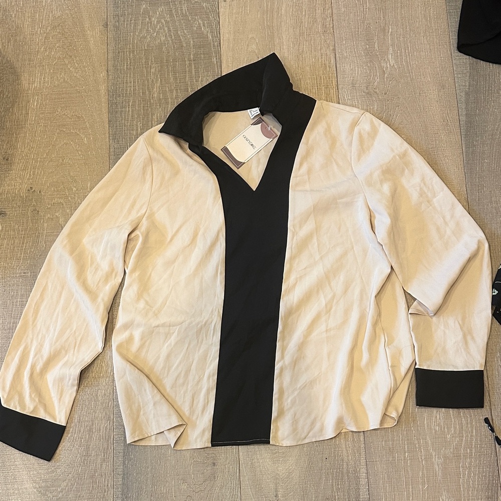 Cozyease Women's Black and Cream Blazer